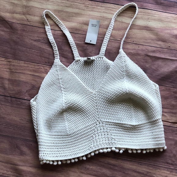 river island crochet top